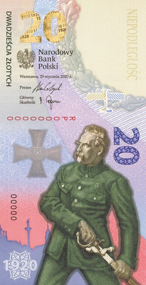 20 zł banknot - Bitwa Warszawska 1920