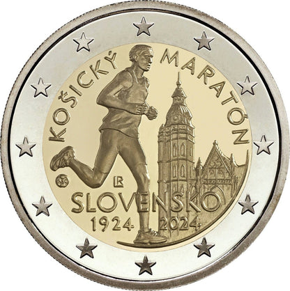2 euro Słowacja 100 lat koszyckiego maratonu 2024