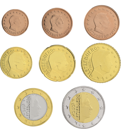 Euro set Luksemburg zestaw menniczy x 8 2023