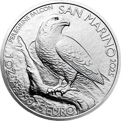 San Marino 5 euro Sokół 1 OZ Ag.999 2025